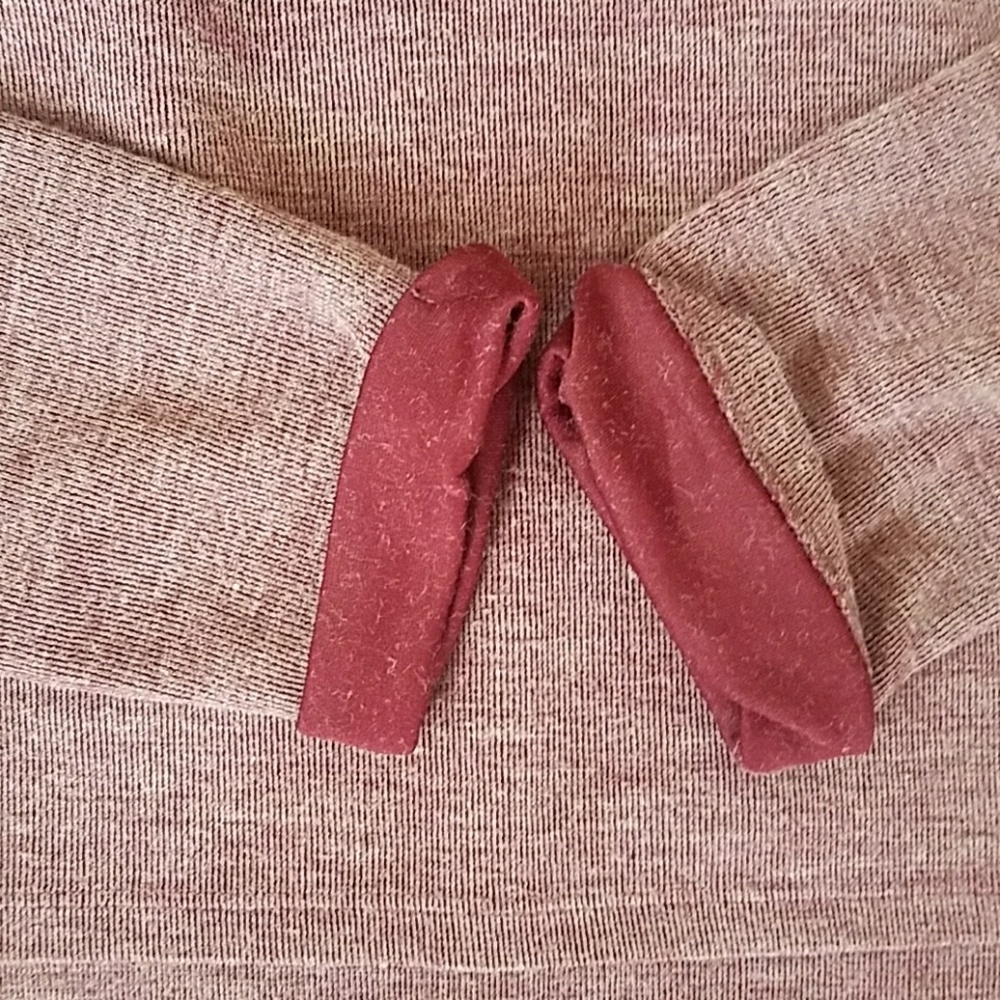 Cute burgandy sweater dress euc - Picture 2 of 4